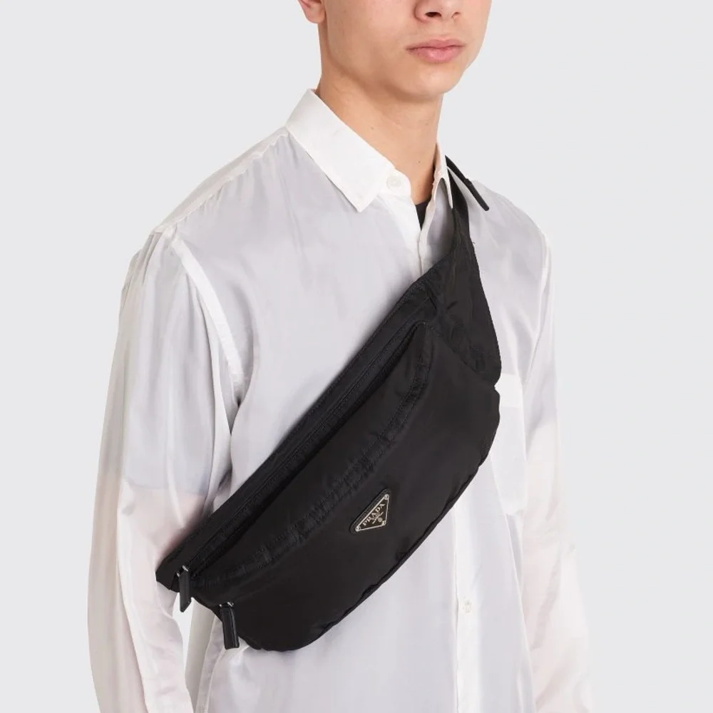 Prada Black Nylon Crossbody Belt Bag